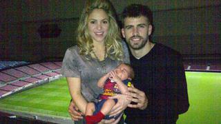 Piqué celebró el triunfo del Barcelona mostrando la foto de su hijo Milan