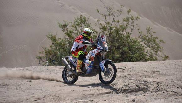 Sebastián Cavallero es el mejor peruano en motos del Dakar 2018. (Foto: ITEA Photo)