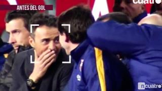 Así reaccionó Luis Enrique con el penal entre Messi y Suárez
