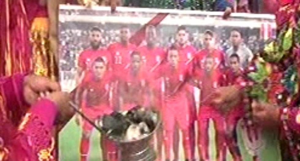 Selección Peruana y su baño de florecimiento. (Foto: Captura)