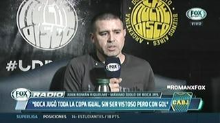 Riquelme: "no es igual jugar final de la Copa Libertadores que jugar por no descender | VIDEO