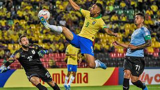 Uruguay igualó 1-1 ante Brasil por la fecha 2 del cuadrangular final del Preolímpico Colombia 2020