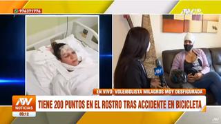 Milagros Moy: voleibolista terminó con 200 puntos en el rostro tras impactar con árbol cuando manejaba bicicleta