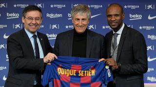 FC Barcelona: así fue la presentación oficial de Quique Setién como nuevo entrenador blaugrana