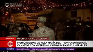 Municipalidad de Villa María del Triunfo entregará víveres a familias vulnerables