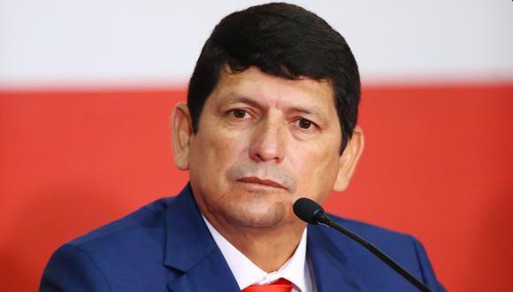 Agustín Lozano, presidente de la FPF. (Foto: GEC)