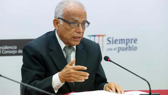 Torres Vásquez cuestionó las declaraciones del presidente de la Comisión de Fiscalización, Héctor Ventura. (Foto: PCM)