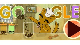 ‘Doodle’ de Google celebra al té de burbujas con divertido juego interactivo