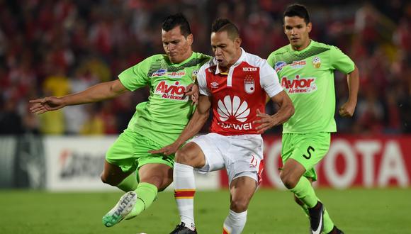 Independiente Santa Fe recibe a Deportivo Táchira este jueves (7:00 p.m EN VIVO por FOX Sports). Los colombianos ganaron en la ida 3-2. (Foto: EFE)