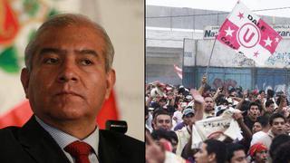 Ministro Pedraza exige a la 'U' que ayude a identificar a barrista que arrojó bombarda