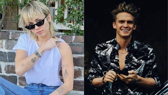 Miley Cyrus y Cody Simpson entregan tacos a personal médico que lucha contra el COVID-19. (Foto: @mileycyrus/@codysimpson)