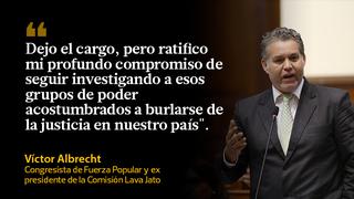 Comisión Lava Jato: las reacciones por la renuncia de Albrecht