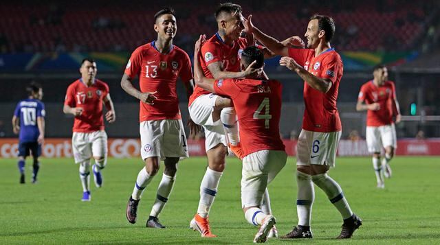 Chile vs. Japón por el Grupo C de Copa América Brasil 2019 en el Estadio Morumbí. (Foto: AFP)