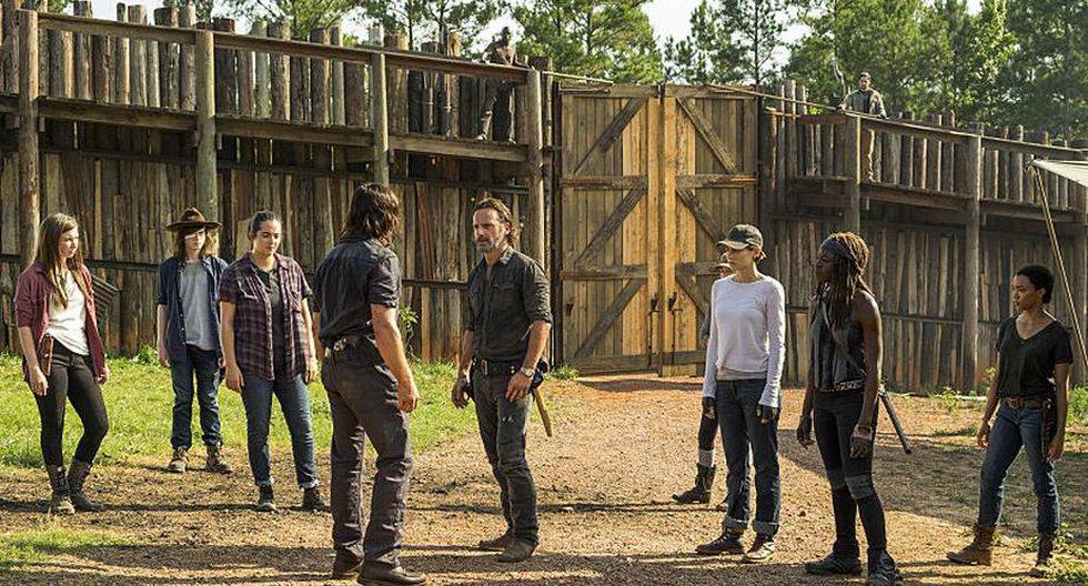 Reunión en Hilltop en 'The Walking Dead' (Foto: AMC)