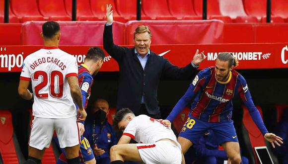 Ronald Koeman piensa en el Barcelona-Sevilla de la semana entrante por Copa del Rey. (Foto: Reuters)