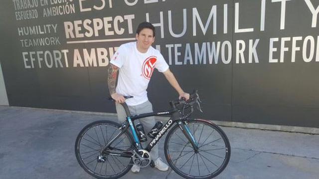 Lionel Messi recibió bicicleta ganadora del Tour de Francia - 1