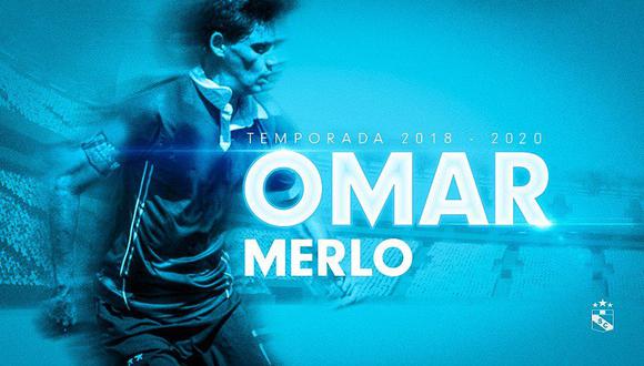 A través de sus redes oficiales, Sporting Cristal confirmó la incorporación del experimentado defensa argentino Omar Merlo hasta el 2020. (Foto: Sporting Cristal)
