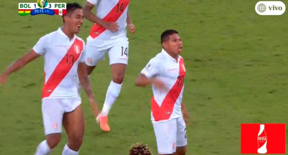 Edison Flores anotó su primer gol en la Copa América Brasil 2019. (Captura: América TV)