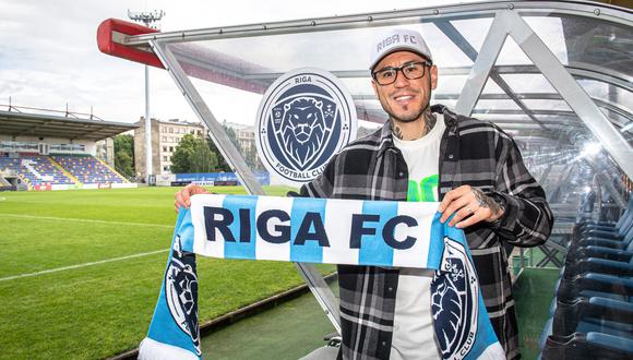 Gustavo Dulanto fue presentado oficialmente en el Riga FC de Letonia. (Foto: Riga FC)