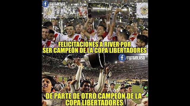 Facebook |River vs. Boca : los despiadados memes del título 'Millonario' en Copa Libertadores.
