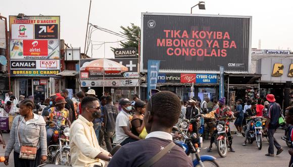 Vista general del mercado Kintambo Magasin en Kinshasa, República Democrática del Congo, el 11 de agosto de 2021. (Foto referencial / ARSENE MPIANA / AFP).