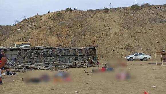 Caída de un bus interprovincial en Piura deja varias personas heridas y fallecidas. (Foto: GEC)