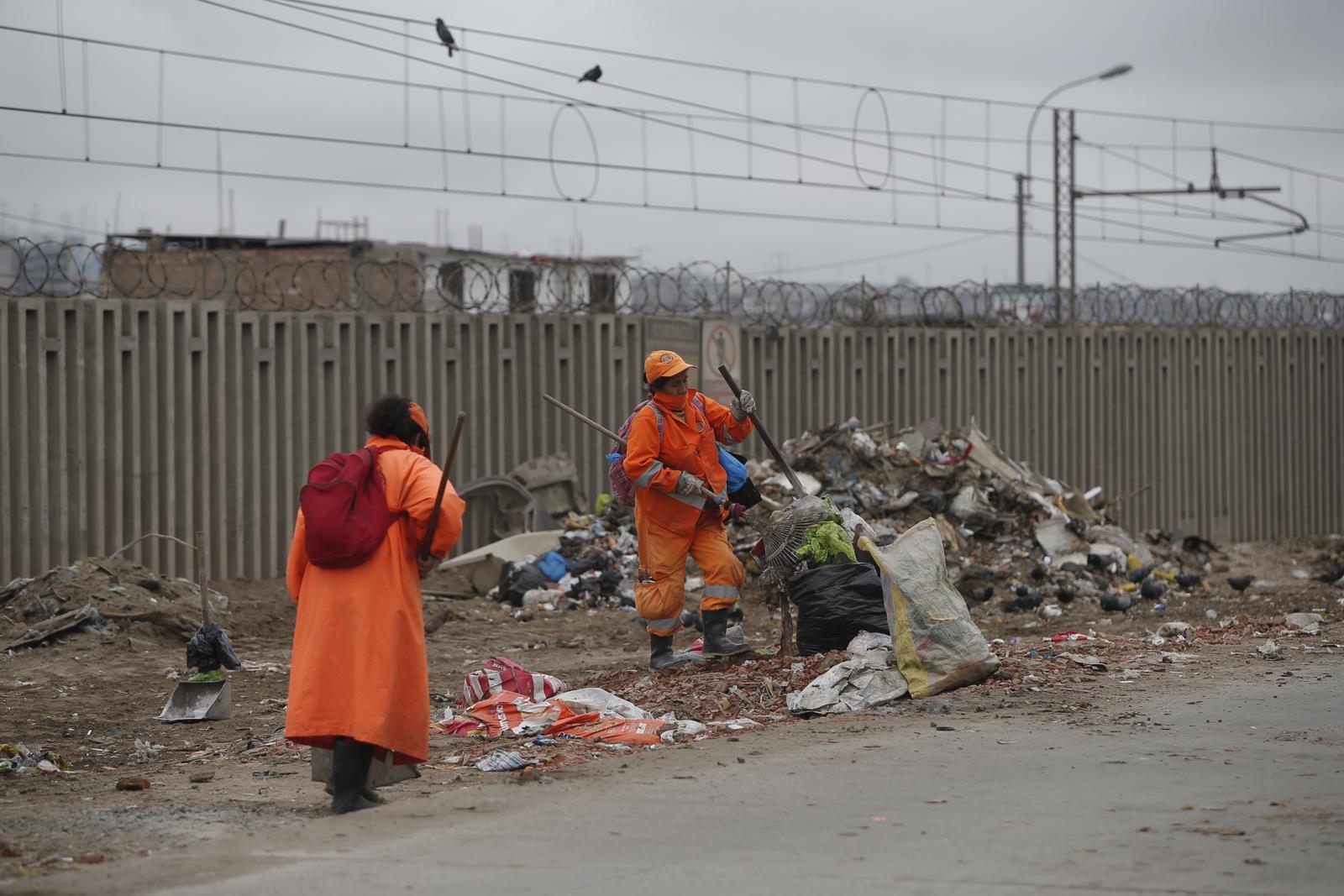 Obras de construcción también generan tráfico en la ruta. (Foto: Francisco Neyra)