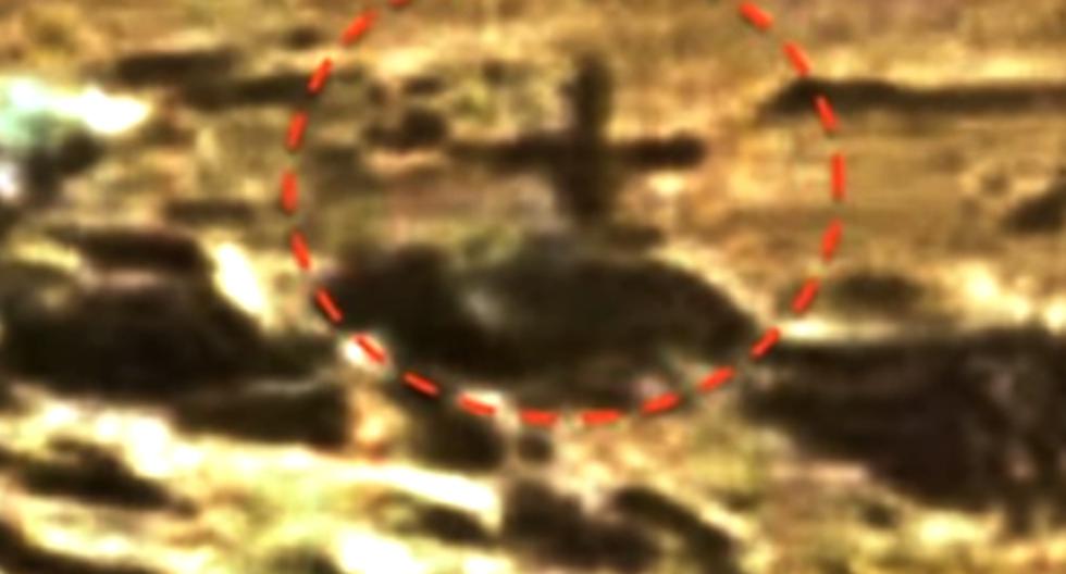 Este video de YouTube ha causado pánico en todo el mundo puesto que una cruz apareció en medio de una foto de la NASA tomada a Marte. (Foto: captura)