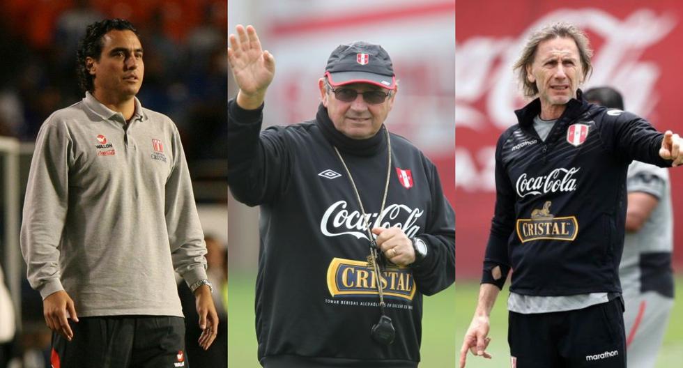 Los tres técnicos que dirigieron a la selección antes de Juan Reynoso | Fotos: Agencias