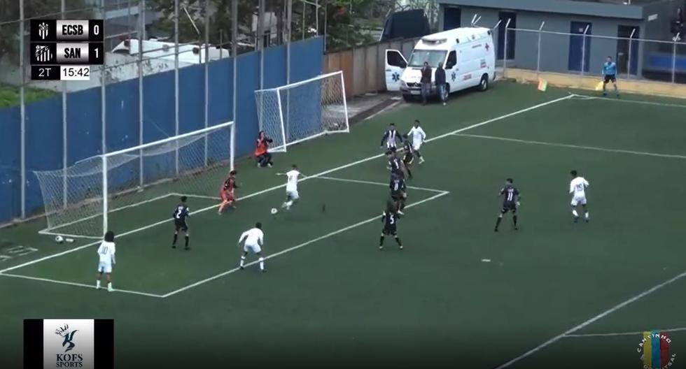 Mira el gol de la Sub 13 del Santos de Brasil en el Torneo Paulista.