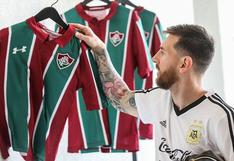 Selección argentina recibió camisetas personalizadas de Fluminense en el estadio das Laranjeiras | VIDEO