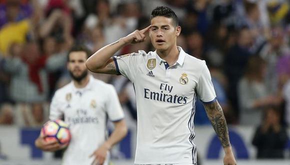 James Rodríguez llegó al Real Madrid en la temporada 2014/15. (Foto: AFP)