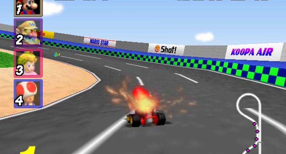 Este es el truco de Mario Kart 64 que hubieras deseado realizar en tu infancia para ganar a todos tus competidores. (Foto: Captura)