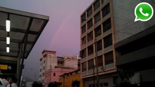 WhatsApp: arco iris salió en Lima al final de la tarde de ayer