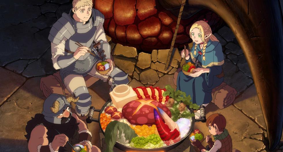 "Tragones y mazmorras" ("Dungeon Meshi") sigue a un grupo de aventureros gourmet. Se emite por Netflix cada semana.