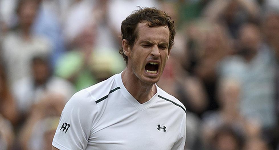 Andy Murray logró meterse a octavos de final de Wimbledon con trounfo sobre el italiano Fabio Fognini (Foto: EFE)
