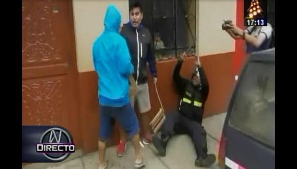 Huacho: comerciantes atacaron con palos a sereno en el piso