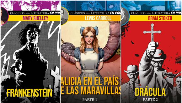 La editorial peruana Pop Fiction apuesta por la literatura clásica con adaptaciones de historias como "Frankestein", "Alicia en el País de las Maravillas" y "Drácula". (Foto: Pop Fiction)