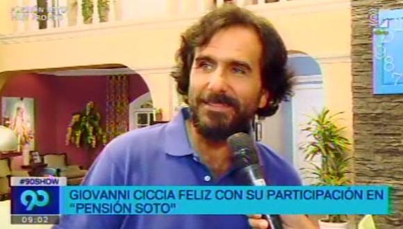 "Pensión Soto": Giovanni Ciccia habla de su personaje [VIDEO]