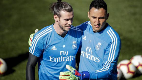 Gareth Bale y Keylor Navas. (Foto: Real Madrid)