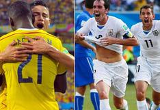 Colombia venció 2-0 a Uruguay y se enfrentará a Brasil en cuartos de final