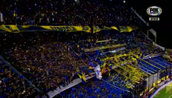 Boca Juniors salió a la Bombonera y fue recibido por 'La 12' con globos y cánticos | Foto: captura