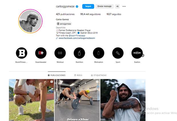 Carlos Gómez está a nada de alcanzar los 100 mil seguidores en Instagram (Foto: Carlos Gómez / Instagram)
