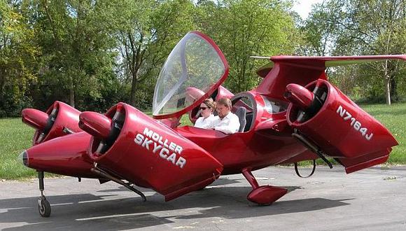 El Skycar es ofrecido como "el primer carro volador VTOL (despegue y aterrizaje vertical) del mundo que se ha demostrado". (Foto: Moller International)