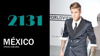 Justin Bieber en Lima: ¿Qué país pagará más dinero por verlo?