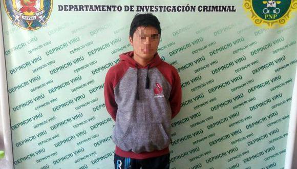 Uno de los tres presuntos autores materiales del asesinato de cuatro adultos mayores en La Libertad tiene tan solo 17 a&ntilde;os. (Foto: PNP)