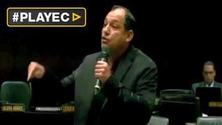 Venezuela: Diputado chavista lanzó micrófono a opositor [VIDEO]