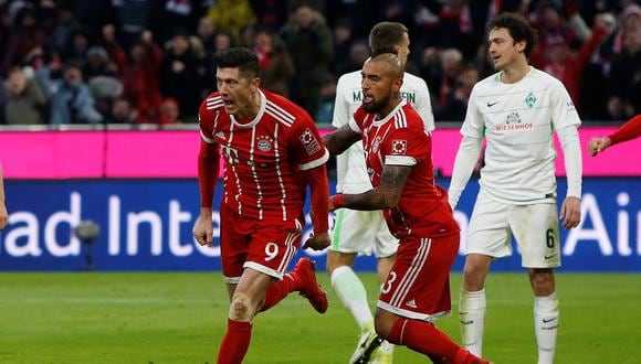 Bayern Múnich presentó algunas debilidades en el inicio del duelo, pero logró reponerse y terminó imponiéndose 4-2 frente a Werder Bremen en el Allianz Arena. (Foto: AFP)