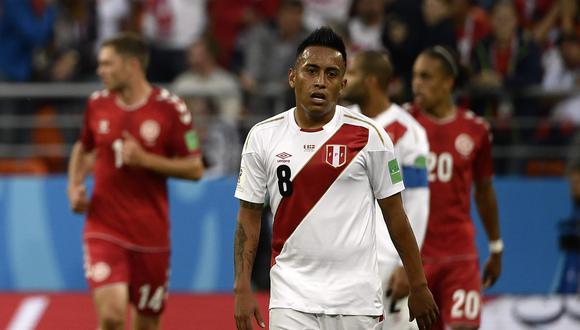 Christian Cueva falló un penal en el Perú vs. Dinamarca. (Foto: AFP)