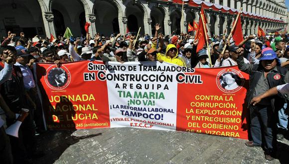 Las protestas en Arequipa aseguran que el proyecto no es viable. (Foto: GEC)